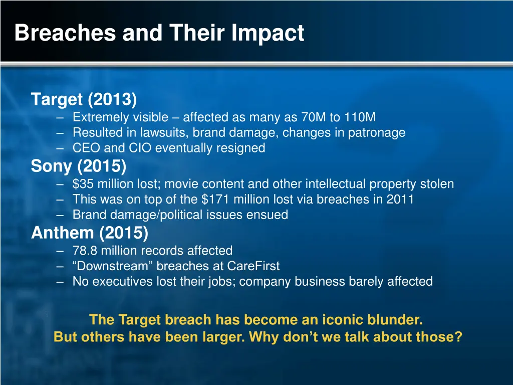 breaches and their impact 1