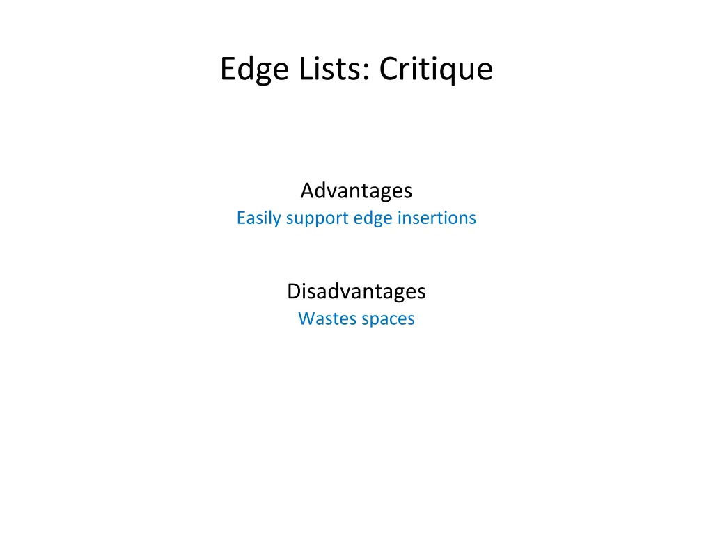 edge lists critique