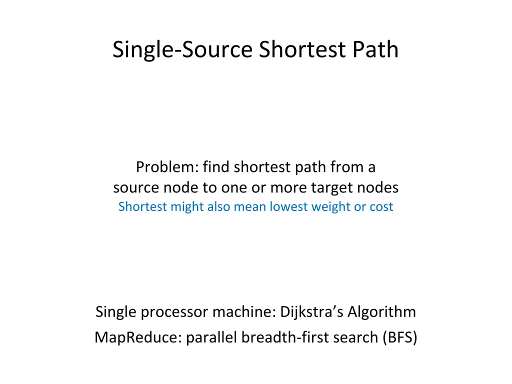 single source shortest path 1