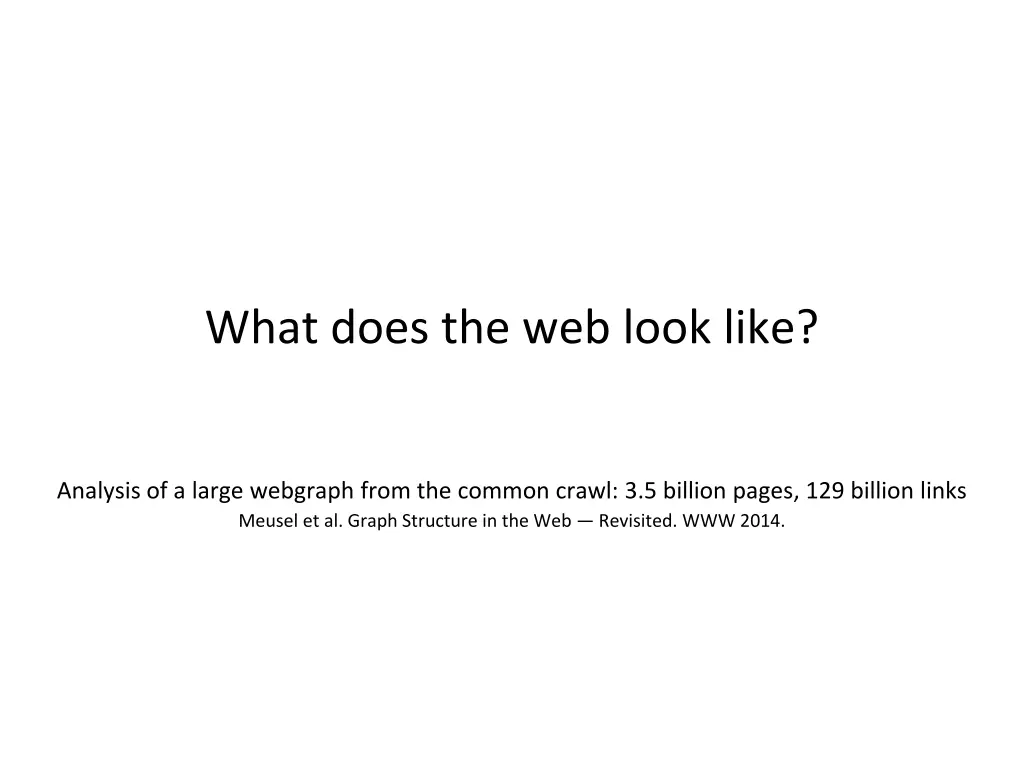what does the web look like