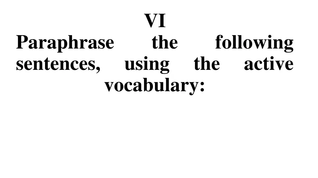 vi the