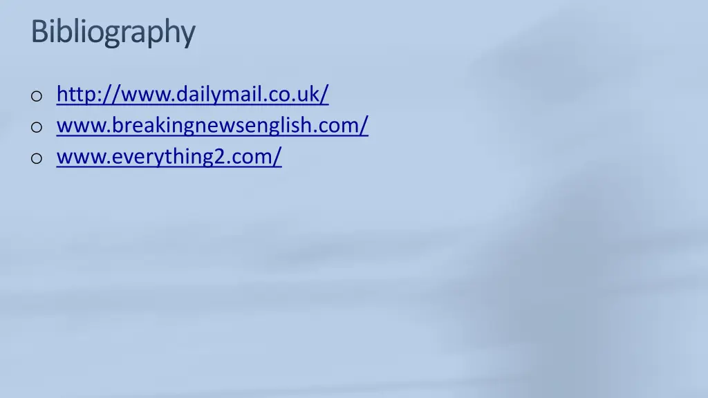 bibliography