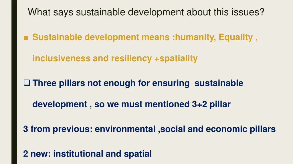 what says sustainable development about this