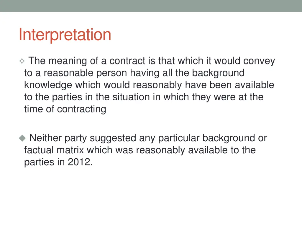 interpretation