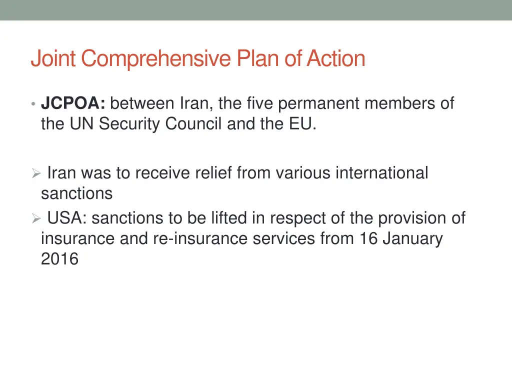 joint comprehensive plan of action