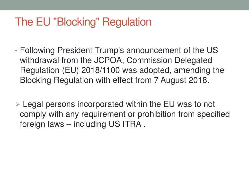 the eu blocking regulation