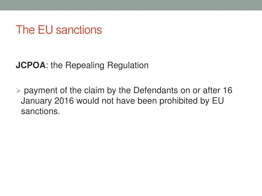 the eu sanctions