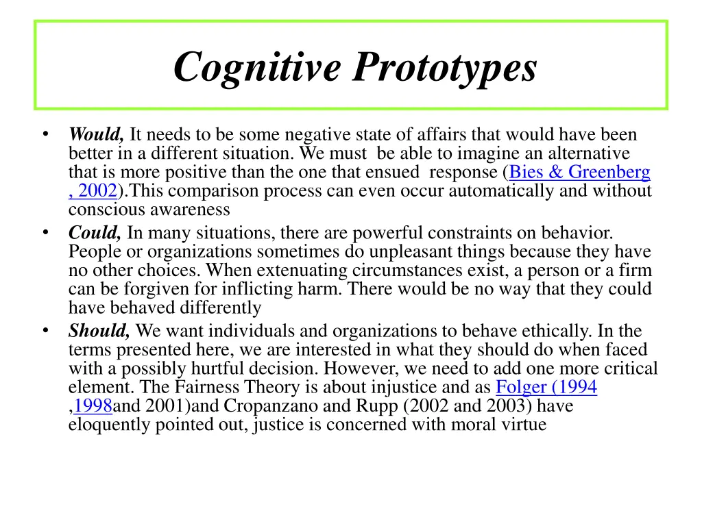 cognitive prototypes