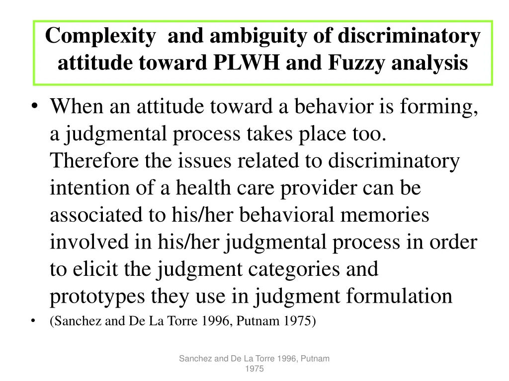 complexity and ambiguity of discriminatory