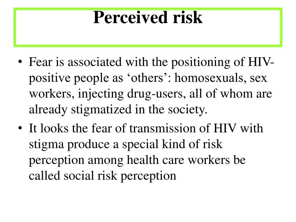 perceived risk 3