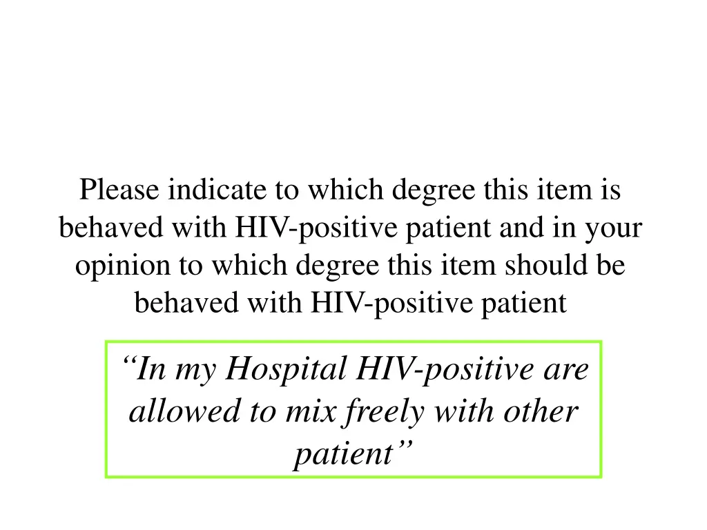 please indicate to which degree this item