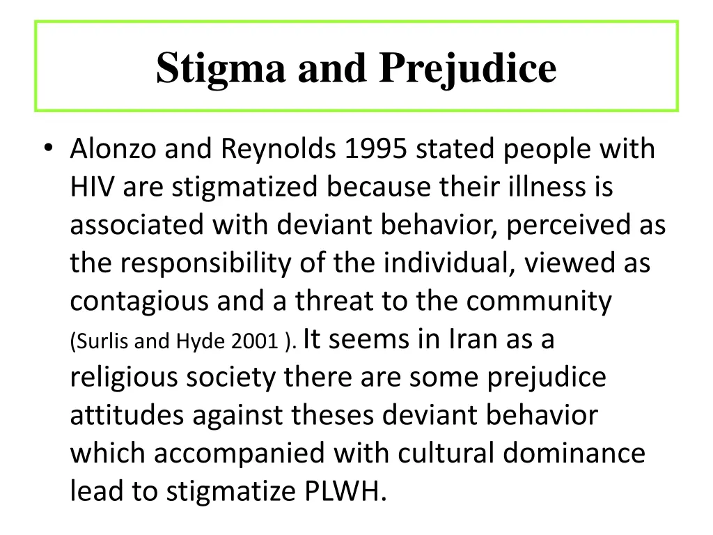 stigma and prejudice 4