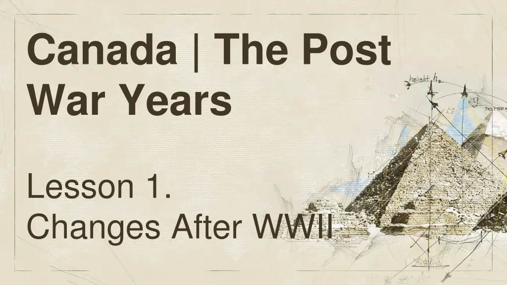 canada the post war years