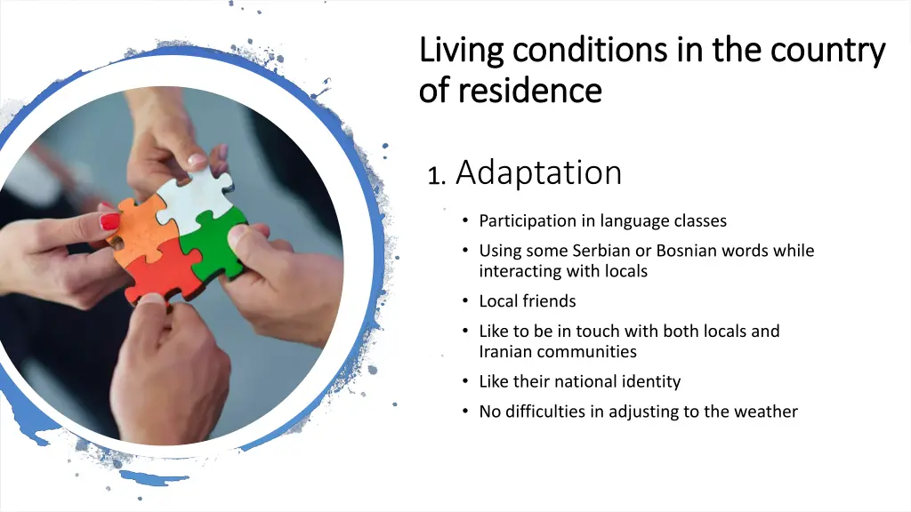 living c living condition onditions