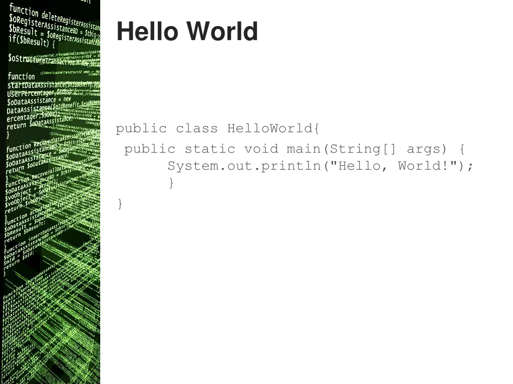 hello world