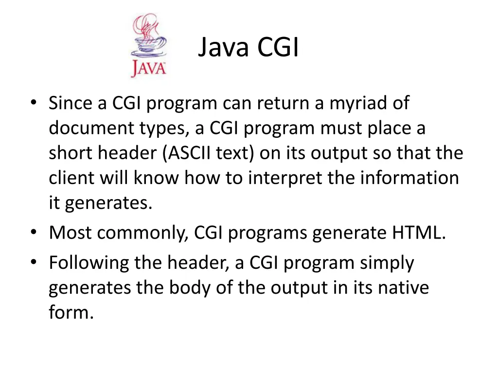 java cgi 6