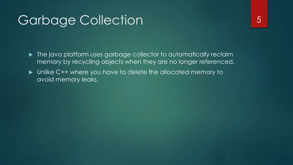 garbage collection