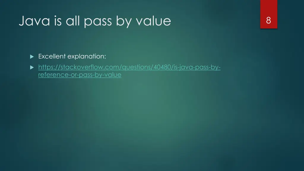 java is all pass by value