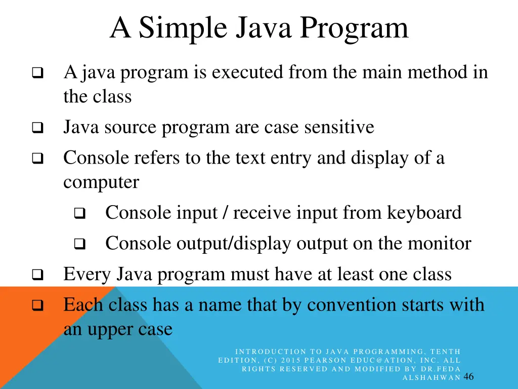 a simple java program