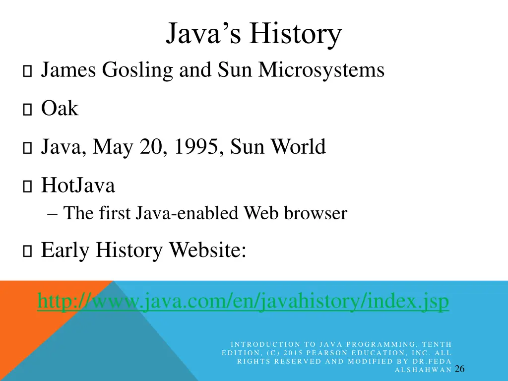 java s history