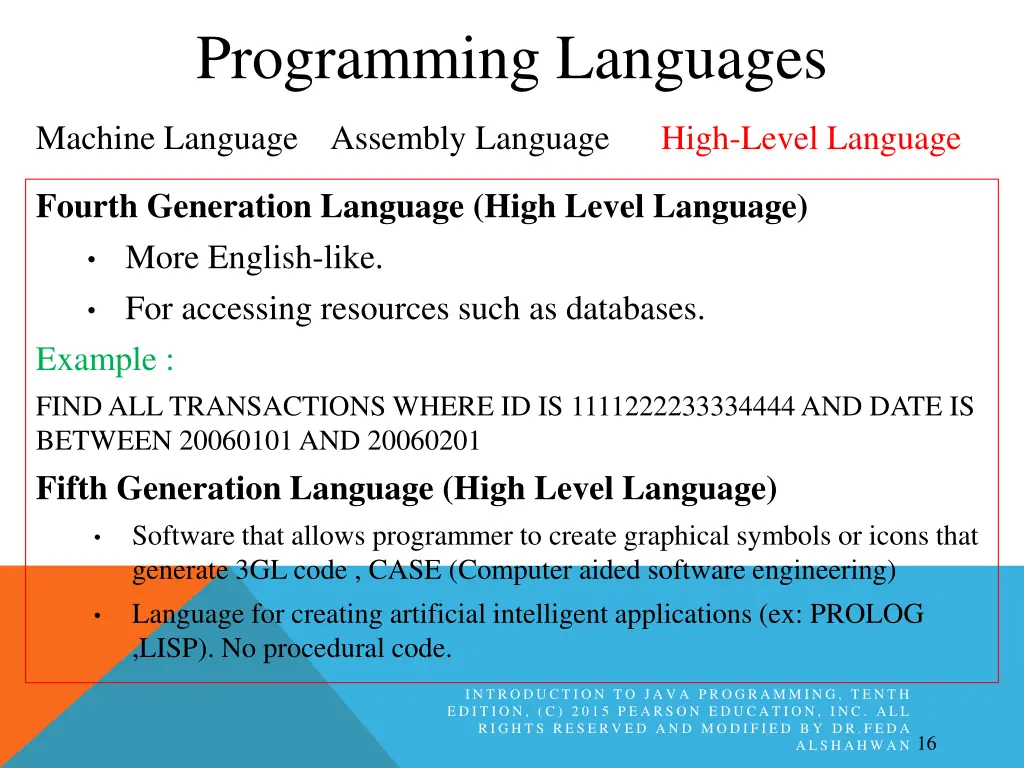 programming languages 4