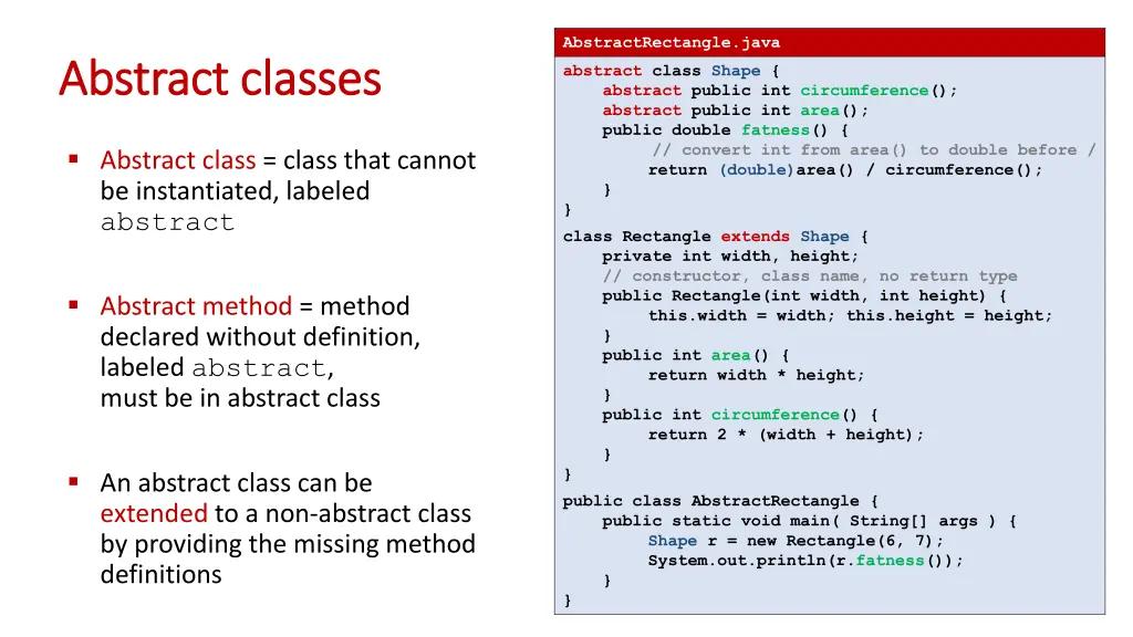 abstractrectangle java