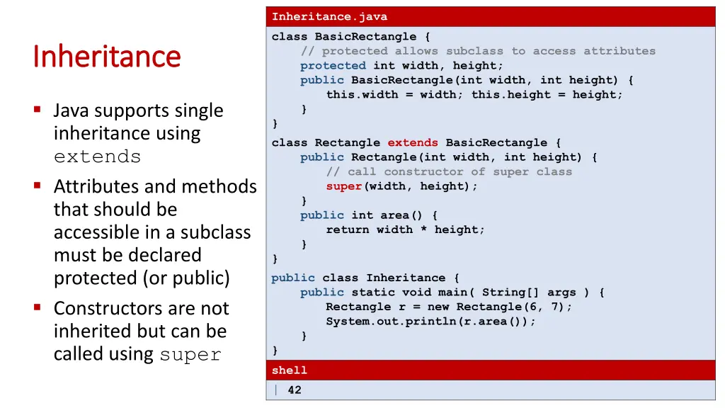 inheritance java