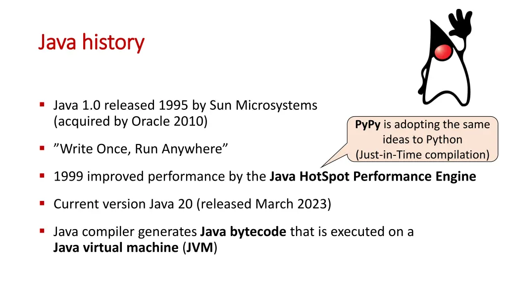 java java history history