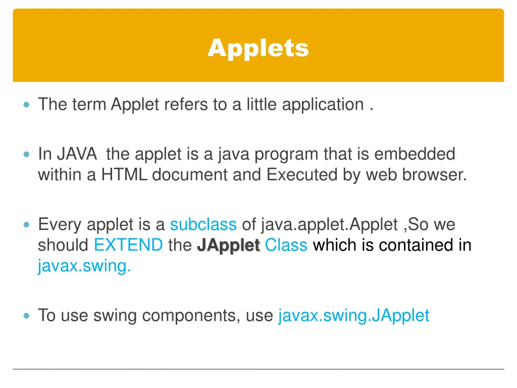 applets