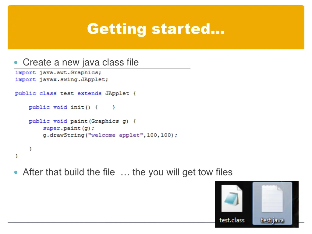 getting started