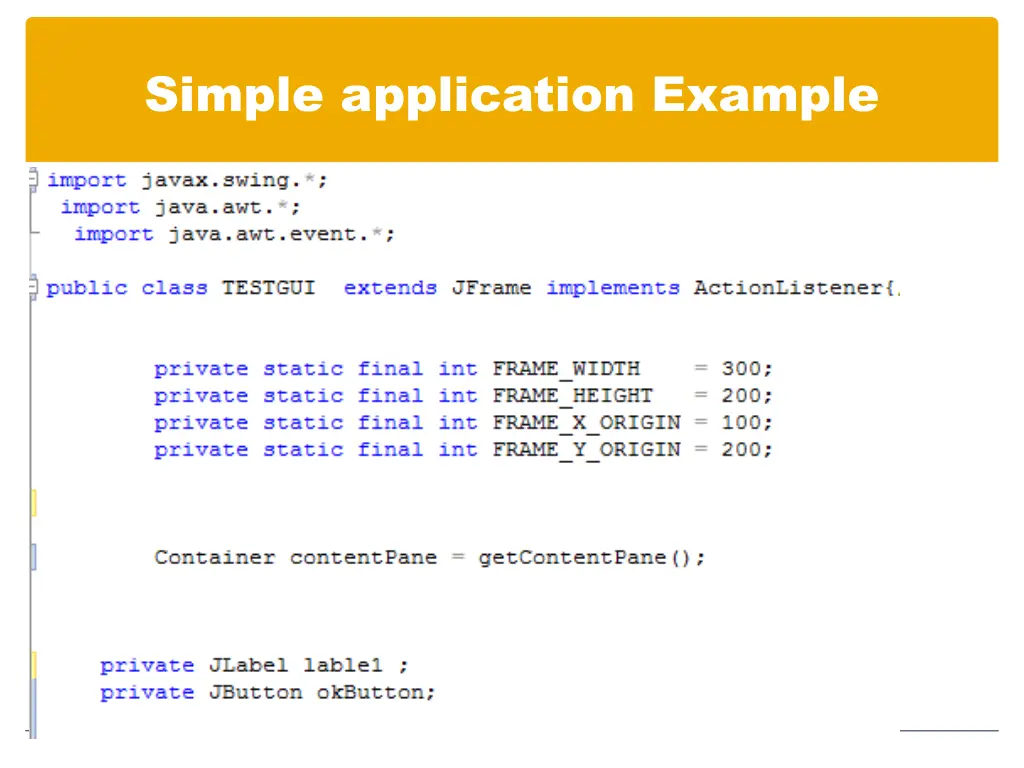 simple application example