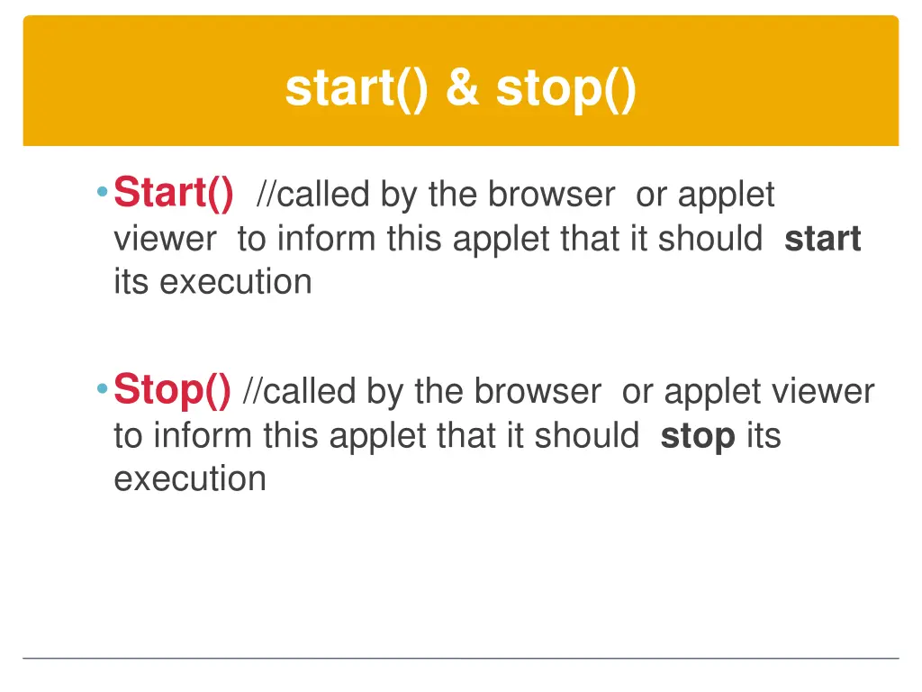 start stop