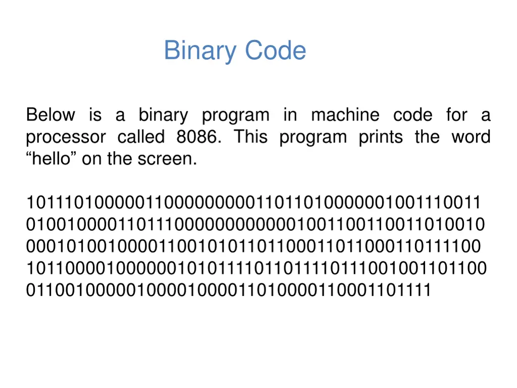 binary code