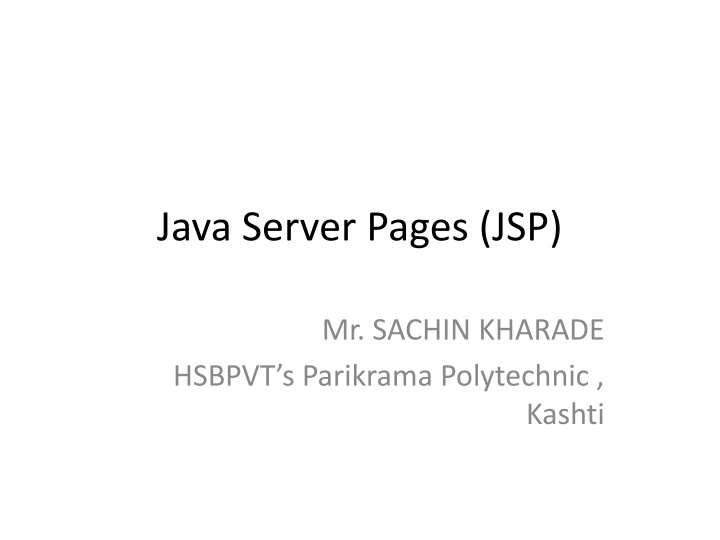 java server pages jsp