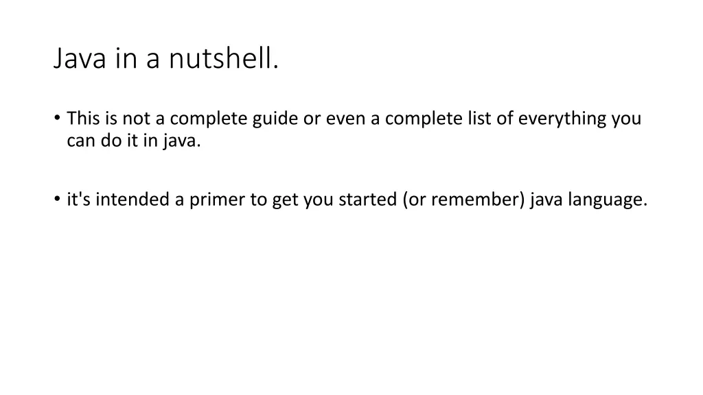 java in a nutshell