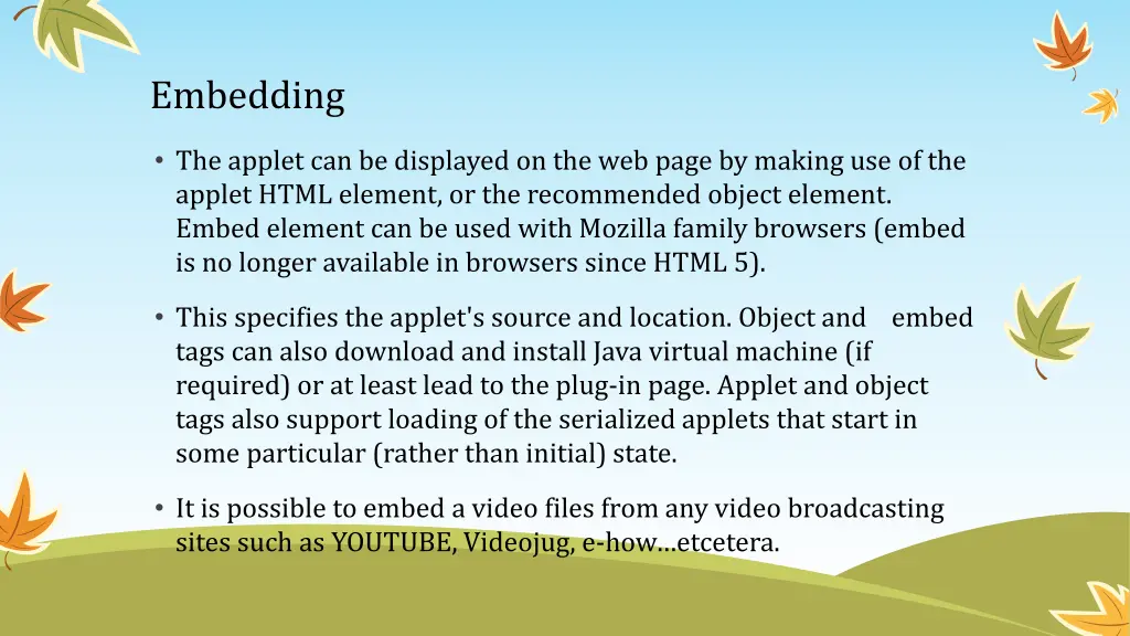 embedding
