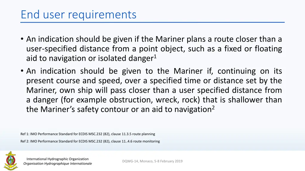 end user requirements