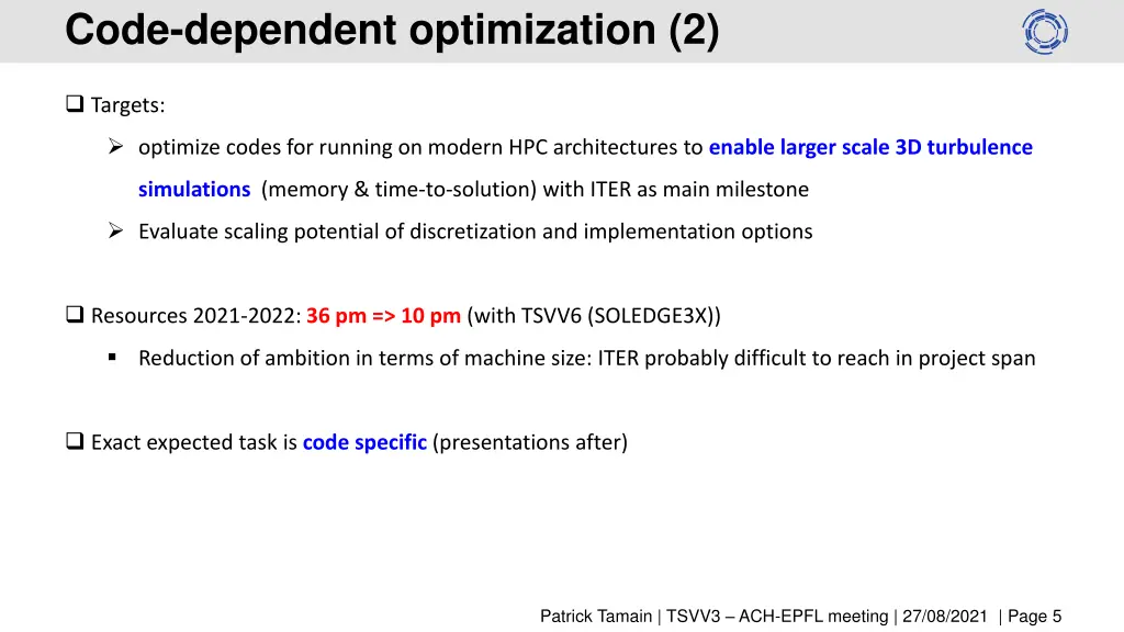 code dependent optimization 2