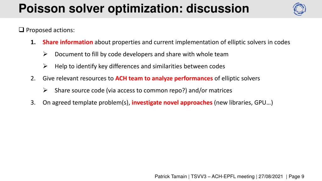 poisson solver optimization discussion