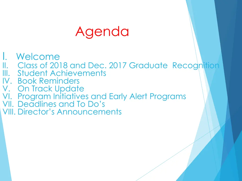 agenda