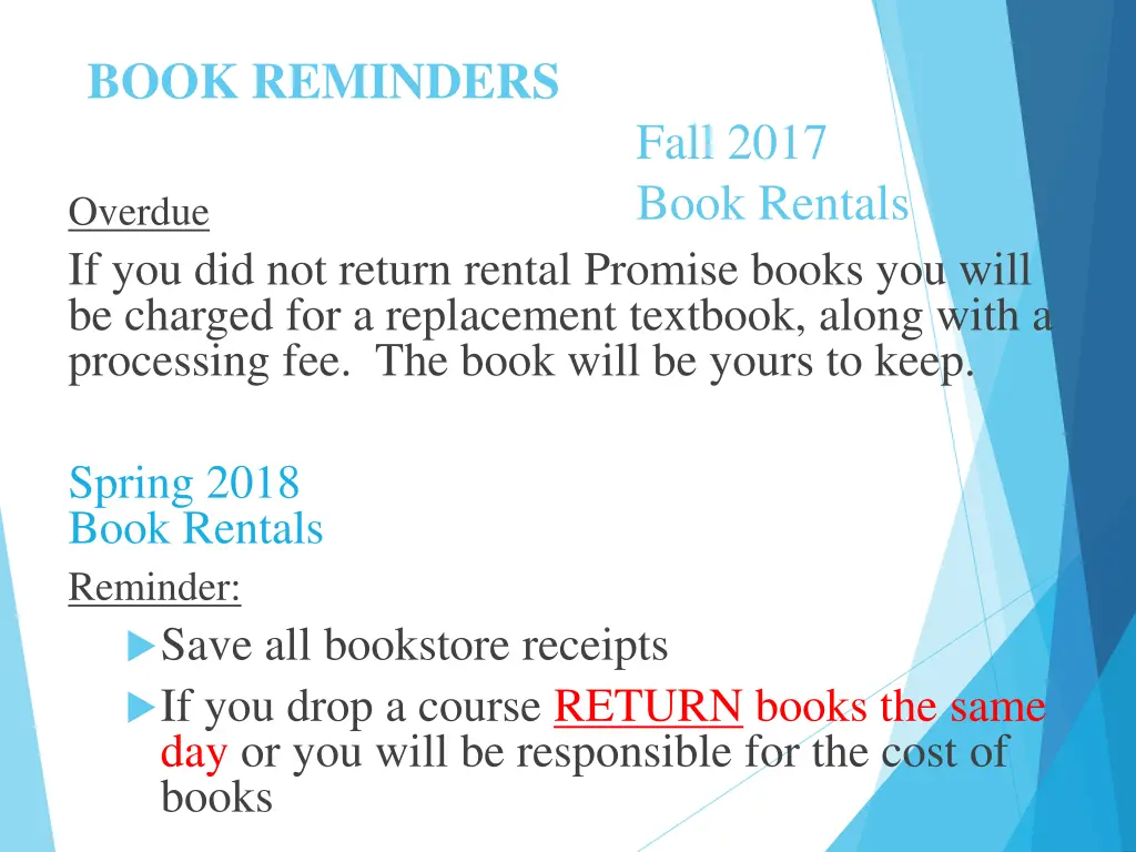 book reminders