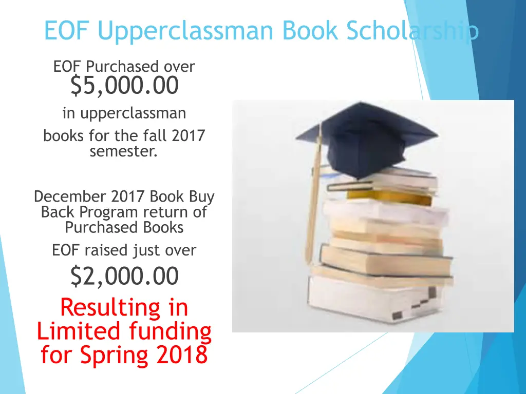 eof upperclassman book scholarship