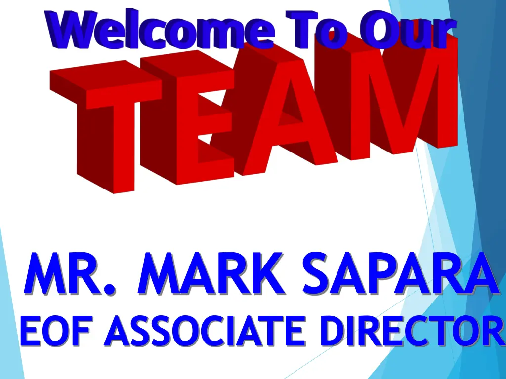 mr mark sapara eof associate director