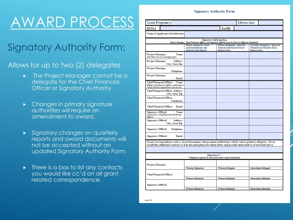 award process 1