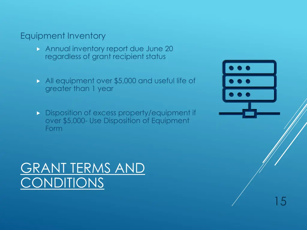 equipment inventory
