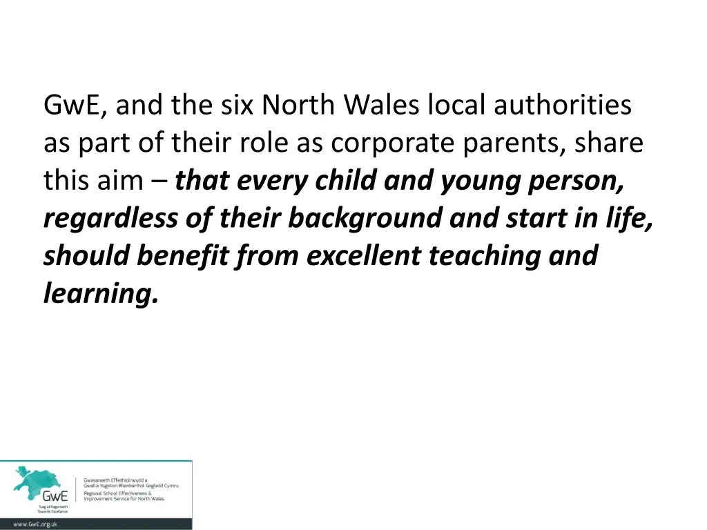 gwe and the six north wales local authorities