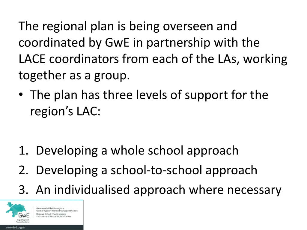 the regional plan is being overseen