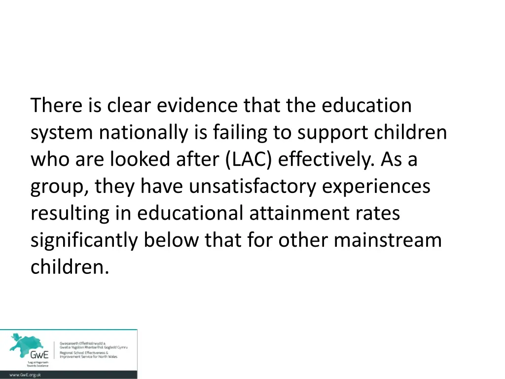there is clear evidence that the education system
