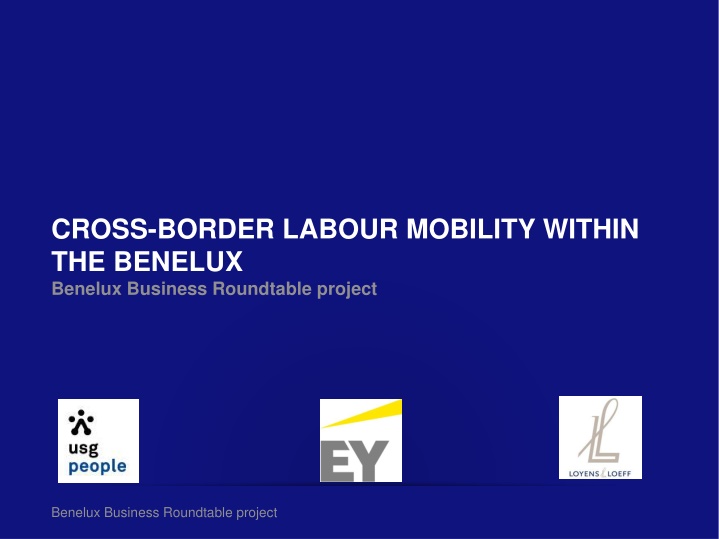 cross border labour mobility within the benelux