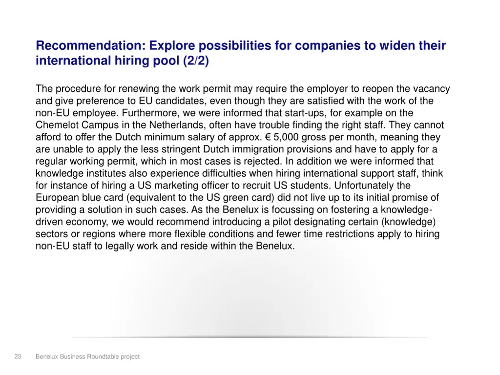 recommendation explore possibilities 1